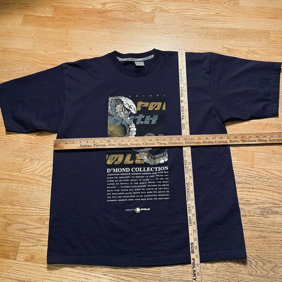 Southpole Cobra Hip Hop Urban Streetwear Shirt Sz XL Blue 2000s VINTAGE Y2K - Picture 2 of 8